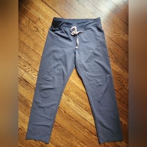 Womens FIGS Livingston Charcoal Scrub Pant Size Small